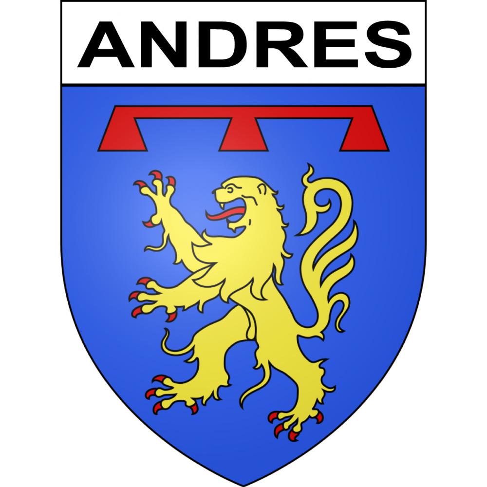 Pegatinas escudo de armas de Andres adhesivo de la etiqueta engomada