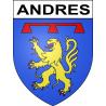 Andres 62 ville sticker blason écusson autocollant adhésif
