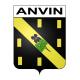 Anvin 62 ville sticker blason écusson autocollant adhésif