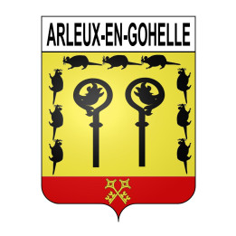 Pegatinas escudo de armas de Arleux-en-Gohelle adhesivo de la etiqueta engomada
