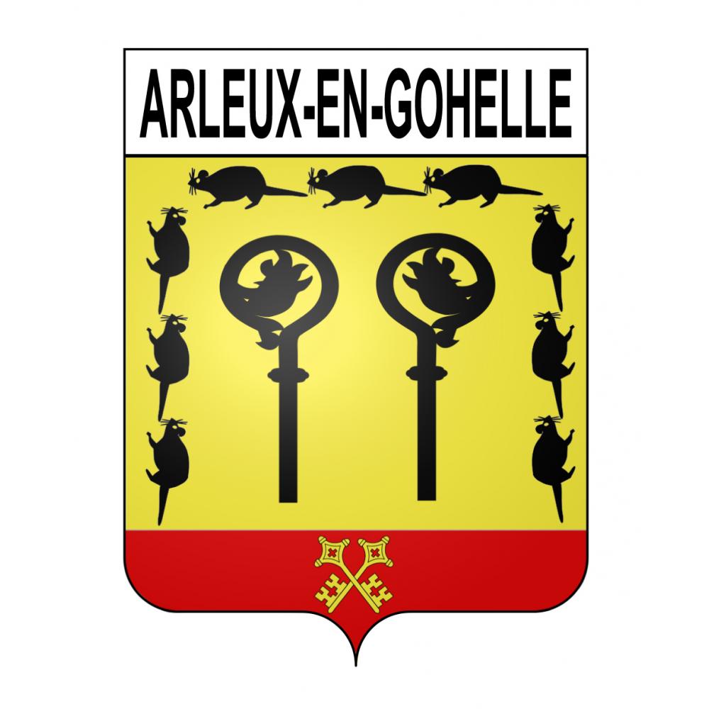 Arleux-en-Gohelle 62 ville sticker blason écusson autocollant adhésif