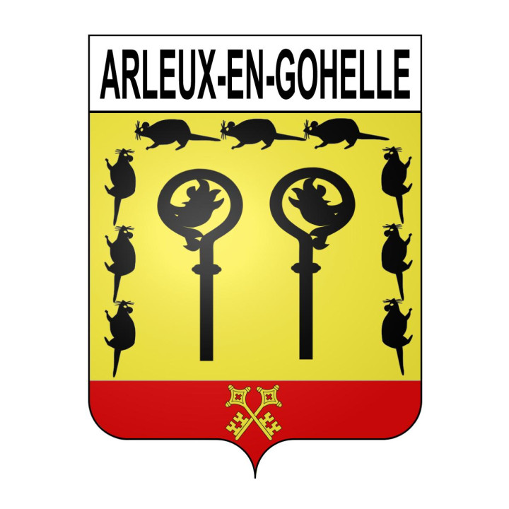 Arleux-en-Gohelle Sticker wappen, gelsenkirchen, augsburg, klebender aufkleber