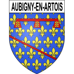 Stickers coat of arms Aubigny-en-Artois adhesive sticker