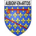 Aubigny-en-Artois Sticker wappen, gelsenkirchen, augsburg, klebender aufkleber