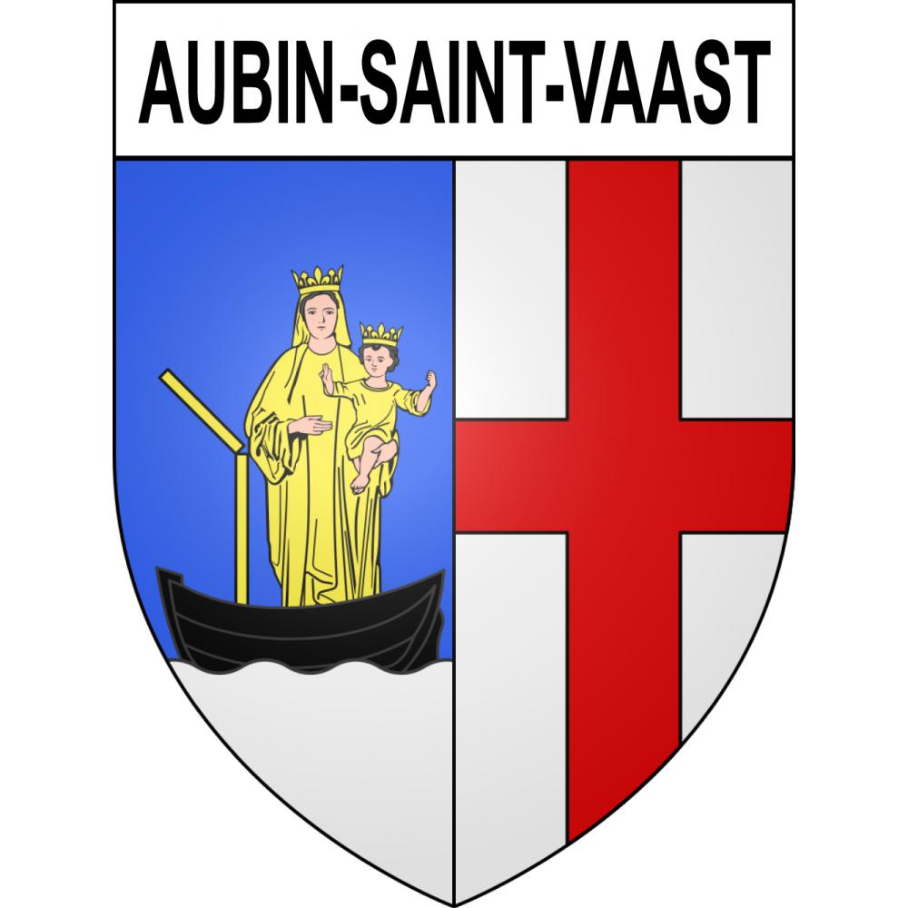 Aubin-Saint-Vaast 62 ville sticker blason écusson autocollant adhésif
