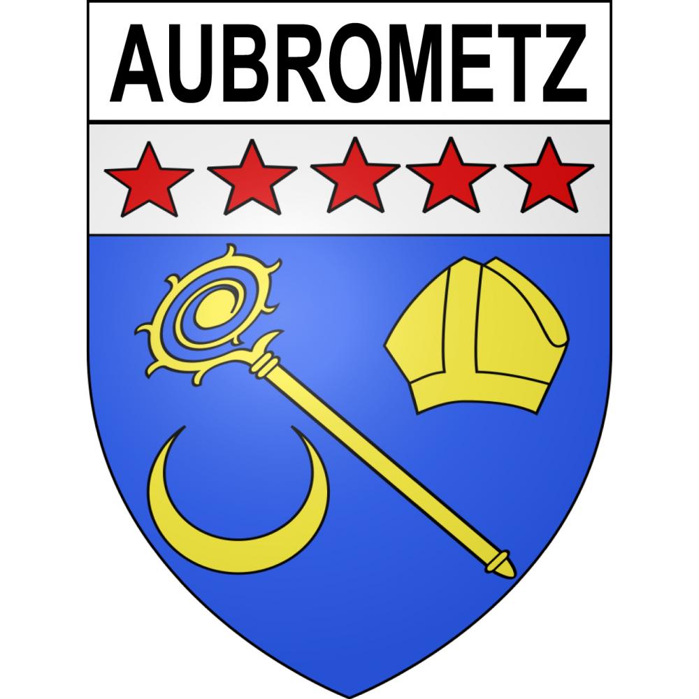 Aubrometz 62 ville sticker blason écusson autocollant adhésif