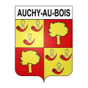 Auchy-au-Bois 62 ville sticker blason écusson autocollant adhésif