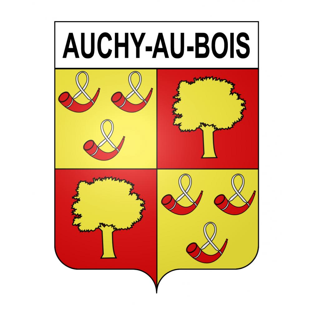Stickers coat of arms Auchy-au-Bois adhesive sticker