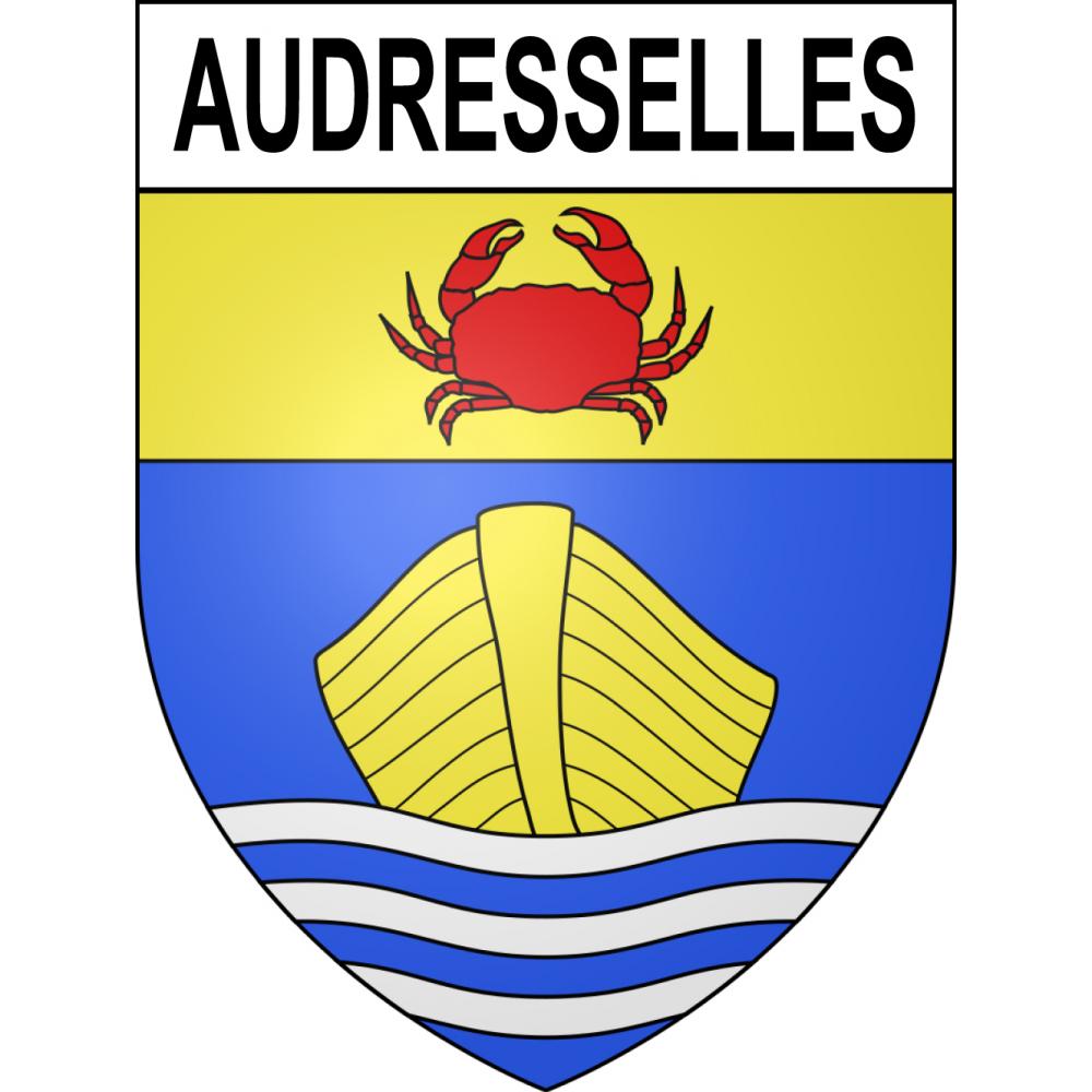 Audresselles Sticker wappen, gelsenkirchen, augsburg, klebender aufkleber