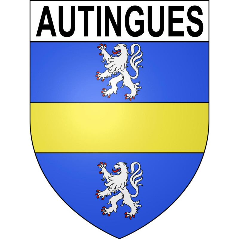 Autingues 62 ville sticker blason écusson autocollant adhésif