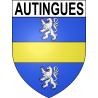 Autingues 62 ville sticker blason écusson autocollant adhésif