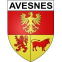 Stickers coat of arms Avesnes adhesive sticker