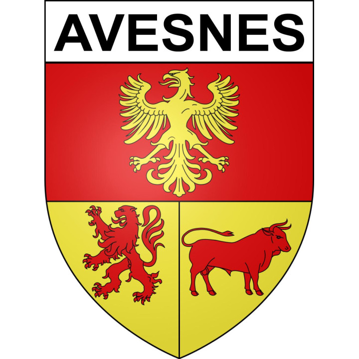 Avesnes 62 ville sticker blason écusson autocollant adhésif