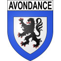 Pegatinas escudo de armas de Avondance adhesivo de la etiqueta engomada