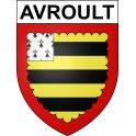 Avroult 62 ville sticker blason écusson autocollant adhésif