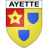 Pegatinas escudo de armas de Ayette adhesivo de la etiqueta engomada