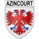 Azincourt 62 ville sticker blason écusson autocollant adhésif