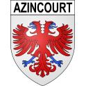 Azincourt Sticker wappen, gelsenkirchen, augsburg, klebender aufkleber