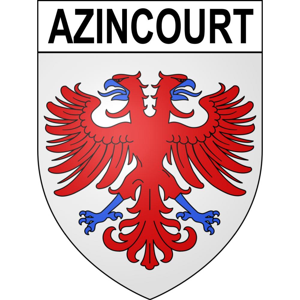 Azincourt Sticker wappen, gelsenkirchen, augsburg, klebender aufkleber