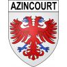 Azincourt 62 ville sticker blason écusson autocollant adhésif
