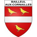 Bailleul-aux-Cornailles Sticker wappen, gelsenkirchen, augsburg, klebender aufkleber