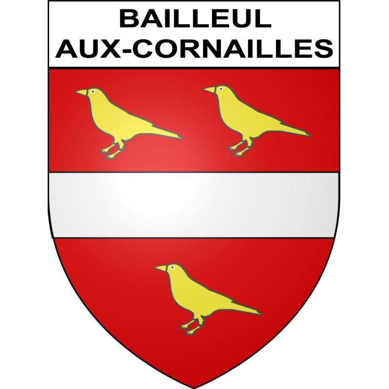Adesivi stemma Bailleul-aux-Cornailles adesivo