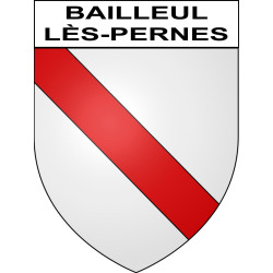 Bailleul-lès-Pernes 62 ville sticker blason écusson autocollant adhésif