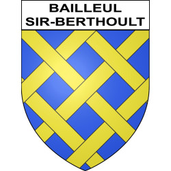 Bailleul-Sir-Berthoult 62 ville sticker blason écusson autocollant adhésif