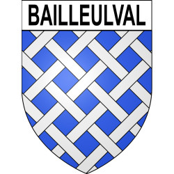 Bailleulval 62 ville sticker blason écusson autocollant adhésif