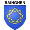 Bainghen 62 ville sticker blason écusson autocollant adhésif