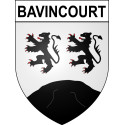 Pegatinas escudo de armas de Bavincourt adhesivo de la etiqueta engomada