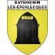 Pegatinas escudo de armas de Bayenghem-lès-Éperlecques adhesivo de la etiqueta engomada
