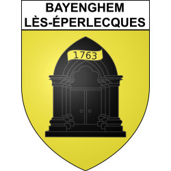 Bayenghem-lès-Éperlecques 62 ville sticker blason écusson autocollant adhésif