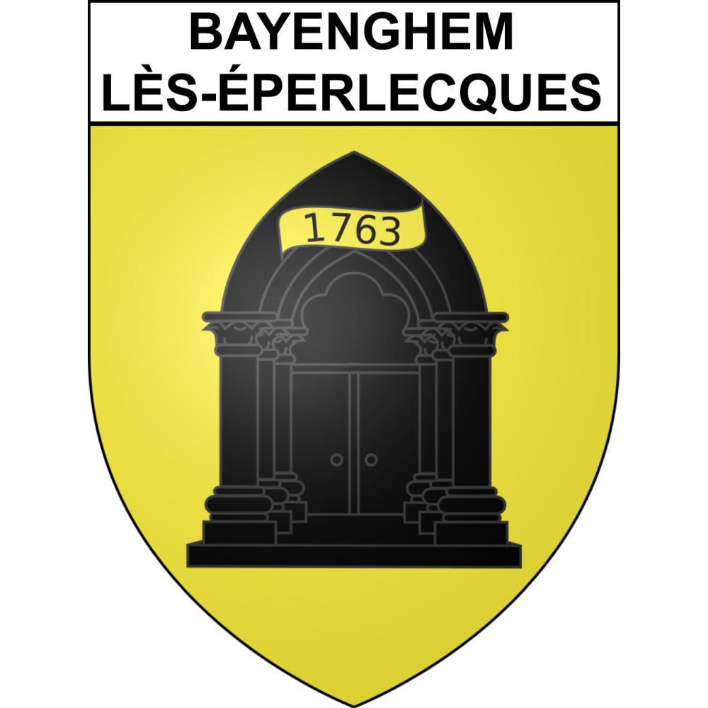 Bayenghem-lès-Éperlecques Sticker wappen, gelsenkirchen, augsburg, klebender aufkleber