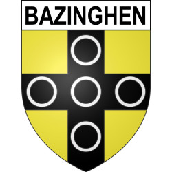 Bazinghen 62 ville sticker blason écusson autocollant adhésif