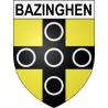Bazinghen 62 ville sticker blason écusson autocollant adhésif
