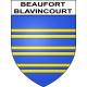 Pegatinas escudo de armas de Beaufort-Blavincourt adhesivo de la etiqueta engomada