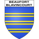 Stickers coat of arms Beaufort-Blavincourt adhesive sticker