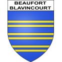 Stickers coat of arms Beaufort-Blavincourt adhesive sticker