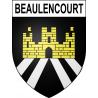 Stickers coat of arms Beaulencourt adhesive sticker