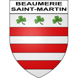 Beaumerie-Saint-Martin 62 ville sticker blason écusson autocollant adhésif
