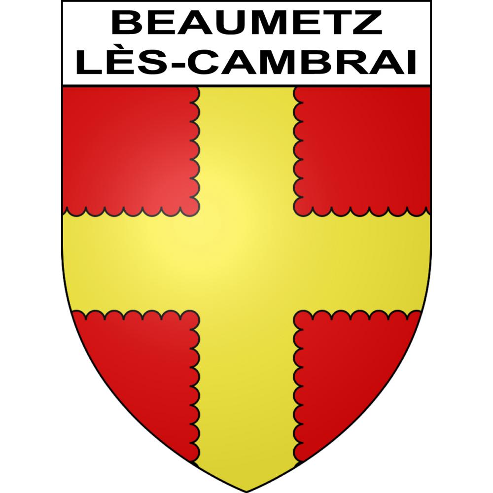 Beaumetz-lès-Cambrai 62 ville sticker blason écusson autocollant adhésif