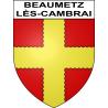 Pegatinas escudo de armas de Beaumetz-lès-Cambrai adhesivo de la etiqueta engomada