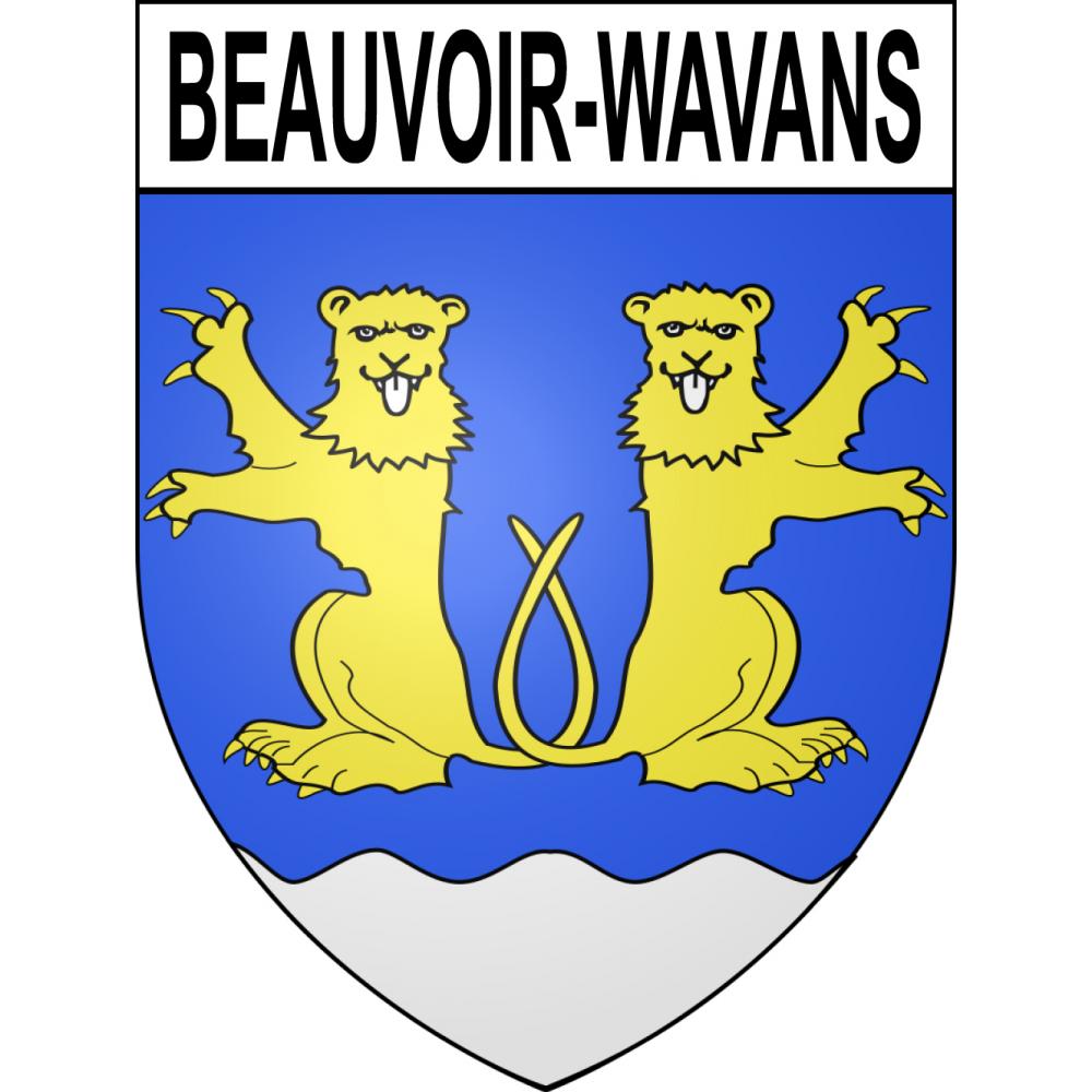 Adesivi stemma Beauvoir-Wavans adesivo