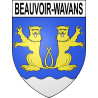 Beauvoir-Wavans 62 ville sticker blason écusson autocollant adhésif