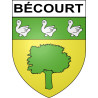 Bécourt 62 ville sticker blason écusson autocollant adhésif