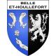 Stickers coat of arms Belle-et-Houllefort adhesive sticker