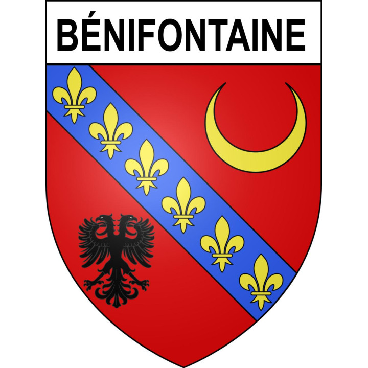 Bénifontaine Sticker wappen, gelsenkirchen, augsburg, klebender aufkleber