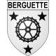 Stickers coat of arms Berguette adhesive sticker