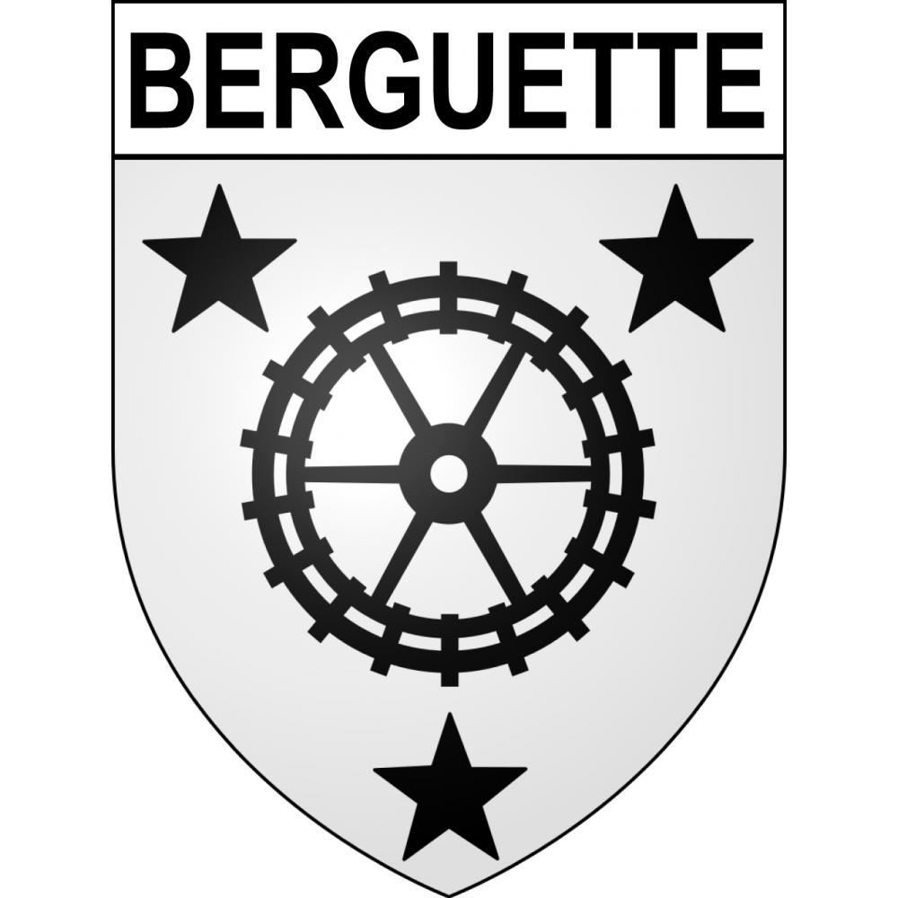 Berguette 62 ville sticker blason écusson autocollant adhésif